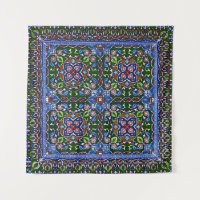 Matthew Digby Wyatt Textiel Design in Groen Blauw