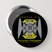 MATTHEW EDENBURN MEMORIAL PIN RONDE BUTTON 4,0 CM (Voorkant /achterkant)