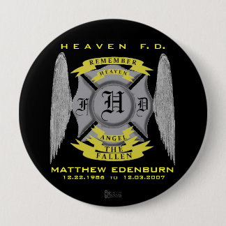 MATTHEW EDENBURN MEMORIAL PIN RONDE BUTTON 4,0 CM