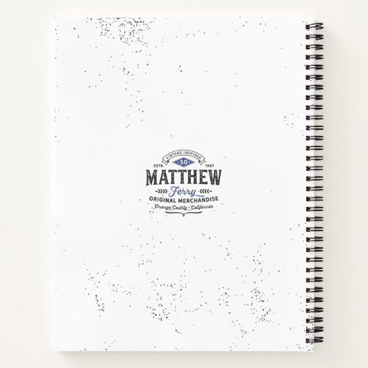 Matthew Ferry Words of Wisdom Notitieboek (Achterkant)