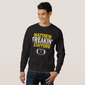 Matthew Freakin' Stafford Number 9 Trui (Voorkant volledig)