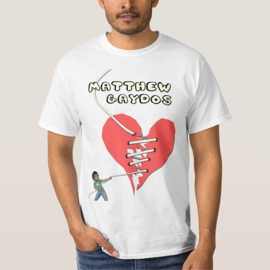 Matthew Gaydos Broken Heart Tshirt (Voorkant)