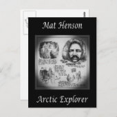 Matthew Henson ~ African-American Arctic Explorer~ Briefkaart (Voorkant / Achterkant)