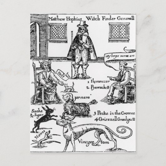 Matthew Hopkins, Algemene Witchfinder Briefkaart (Voorkant)