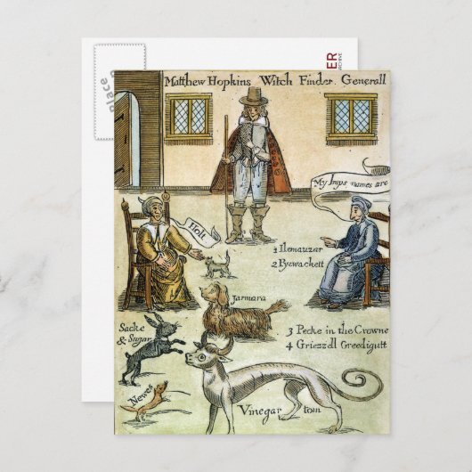 Matthew Hopkins (D 1647) Briefkaart (Voorkant / Achterkant)