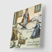 Matthew Hopkins (D 1647) Vierkante Klok (Hoek)