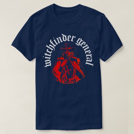 Matthew Hopkins Witchfinder Generaal Heksenjager T-shirt (Design voorkant)