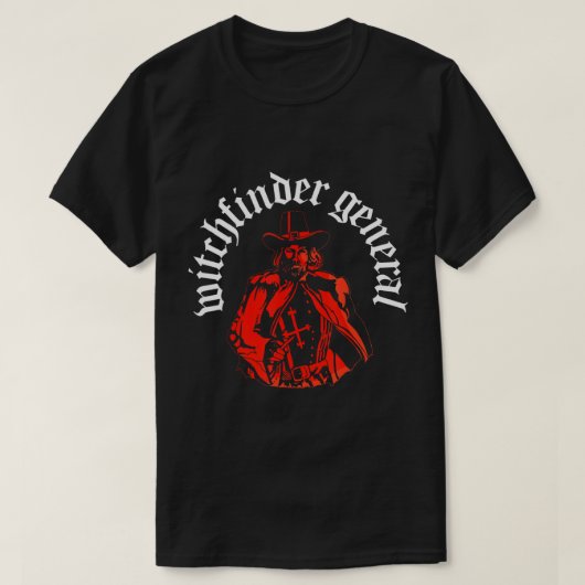 Matthew Hopkins - Witchfinder General Witch Hunter T-shirt (Design voorkant)