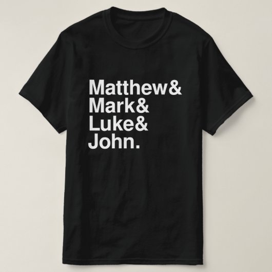 MATTHEW MARK LUKE JOHN T-SHIRT (Design voorkant)