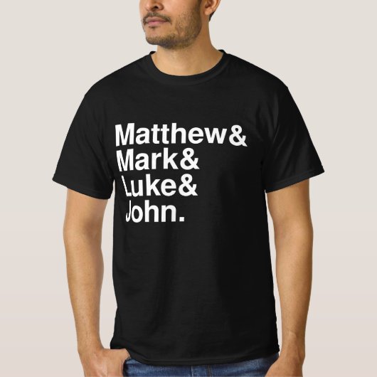 MATTHEW MARK LUKE JOHN T-SHIRT (Voorkant)