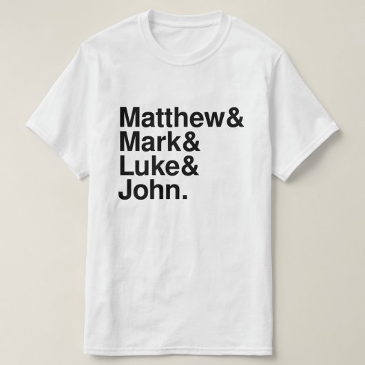 MATTHEW MARK LUKE JOHN T-SHIRT (Design voorkant)