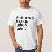 MATTHEW MARK LUKE JOHN T-SHIRT (Voorkant)