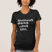 Matthew & Mark & Luke & John T-shirt (Voorkant)