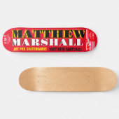 MATTHEW MARSHALL 8 1/4" Skateboard Deck (Horizontaal)
