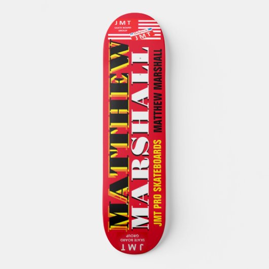 MATTHEW MARSHALL 8 1/4" Skateboard Deck (Voorkant)