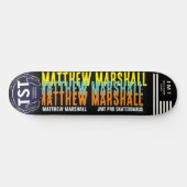 MATTHEW MARSHALL 8 1/4" Skateboard Deck (Horizontaal)