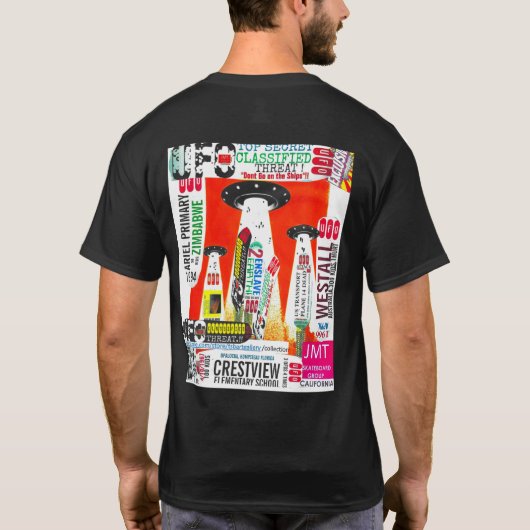 MATTHEW MARSHALL Basic donker T-shirt (Achterkant)