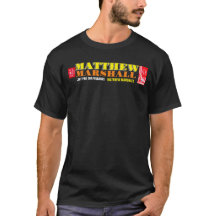 MATTHEW MARSHALL Basic Donkere T-Shirt