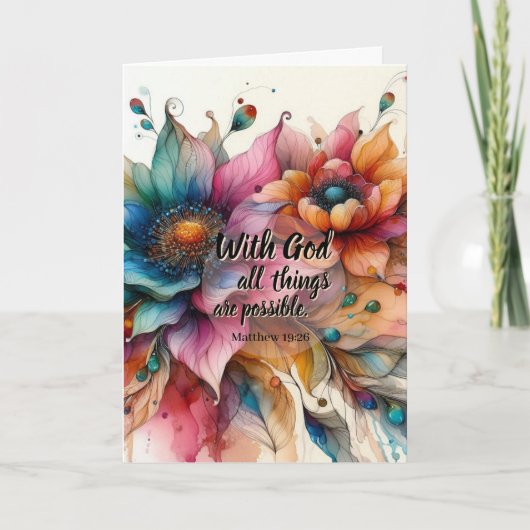 Matthew Scripture Christian Prayer Encouragement Kaart (Voorkant)