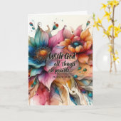 Matthew Scripture Christian Prayer Encouragement Kaart (Gele Bloem)