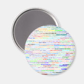 Matthew Text Design II Round Magnet (Voorkant / Achterkant)