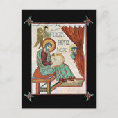 Matthew van Lindisfarne Medieval Manuscript Briefkaart (Voorkant)