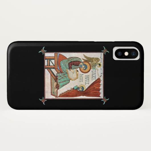 Matthew van Lindisfarne Medieval Manuscript Case-Mate iPhone Case (Achterkant (horizontaal))