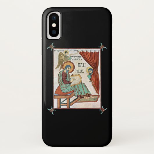 Matthew van Lindisfarne Medieval Manuscript Case-Mate iPhone Case (Achterkant)