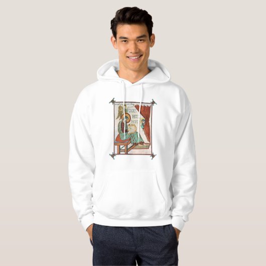 Matthew van Lindisfarne Medieval Manuscript Hoodie (Voorkant volledig)