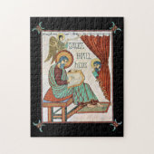 Matthew van Lindisfarne Medieval Manuscript Legpuzzel (Verticaal)