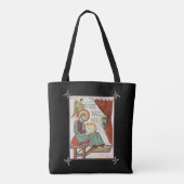 Matthew van Lindisfarne Medieval Manuscript Tote Bag (Achterkant)