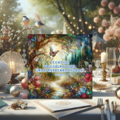 Matthew Verse Glas in lood Christelijk Pasen Feestdagenkaart