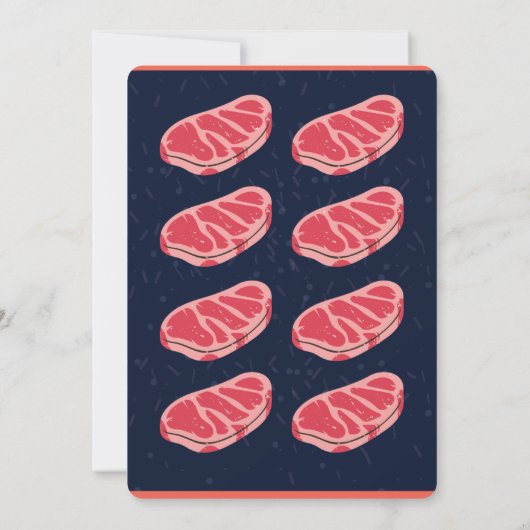 Matthew's 60ste verjaardag BBQ Uitnodigingen (Achterkant)