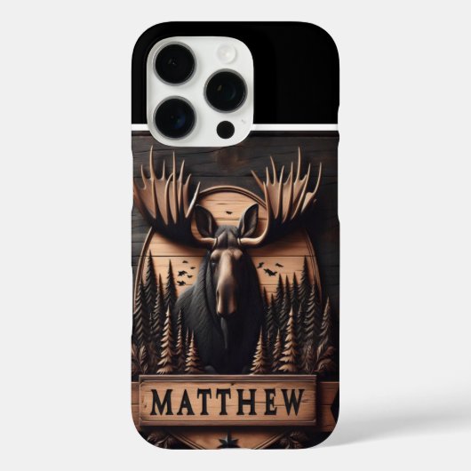 Matthew's Moose Crest Case-Mate iPhone Case (Achterkant)