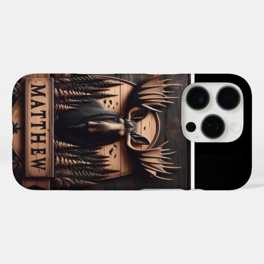 Matthew's Moose Crest Case-Mate iPhone Case (Achterkant (horizontaal))