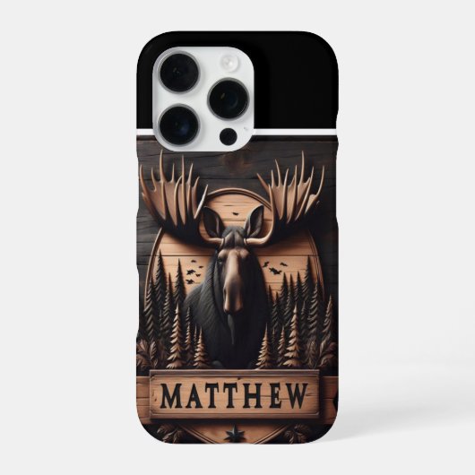 Matthew's Moose Crest iPhone Hoesje (Achterkant)