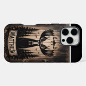 Matthew's Moose Forest-teken iPhone Hoesje (Achterkant horizontaal)