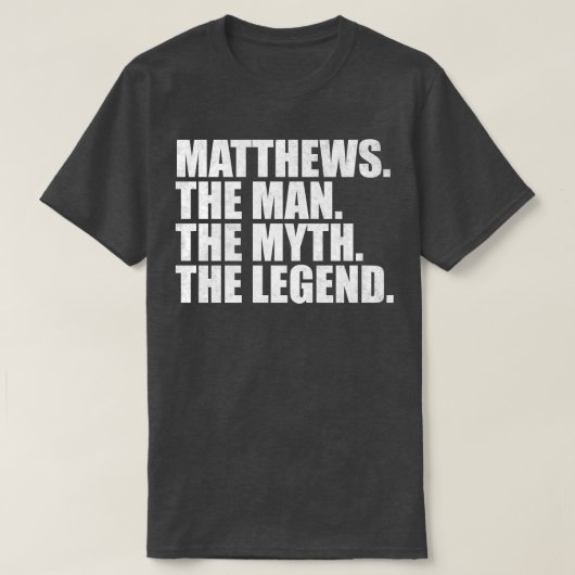 MatthewsMatthews Achternaam Matthews Ma T-shirt (Design voorkant)