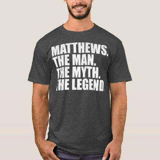 MatthewsMatthews Achternaam Matthews Ma T-shirt