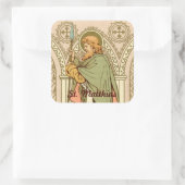 Matthias de apostel (RLS 11) Vierkante Sticker (Tas)