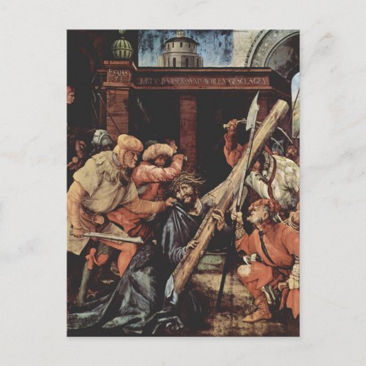 Matthias Grünewald - Christus die het kruis vervoe Briefkaart (Voorkant)