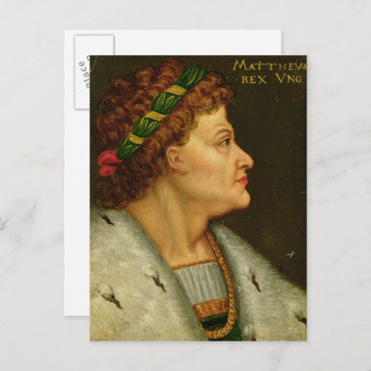 Matthias I, Hunyadi Briefkaart (Voorkant / Achterkant)