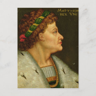 Matthias I, Hunyadi Briefkaart