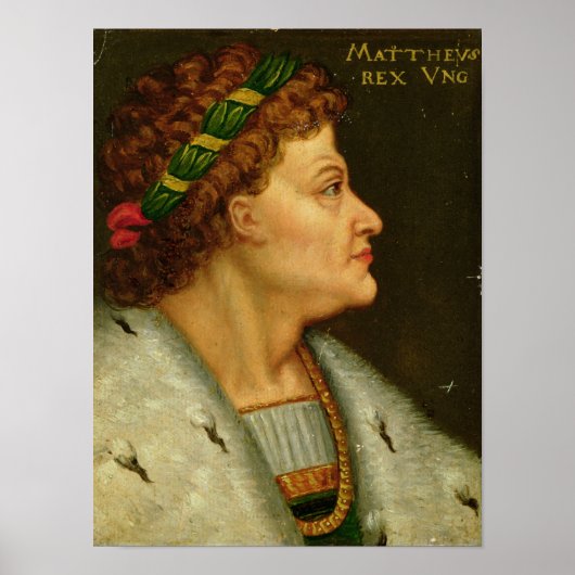 Matthias I, Hunyadi Poster (Voorkant)