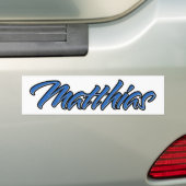 Matthias Name blue Aufkleber Sticker Autoaufkleber (Op auto)