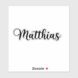 Matthias Name - handgeschreven kalligrafie Sticker
