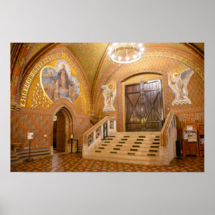 Matthiaskerk Voorportaal, Boedapest, Hongarije Poster