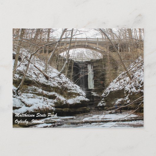 Matthiessen Illinois State Park Briefkaart (Voorkant)