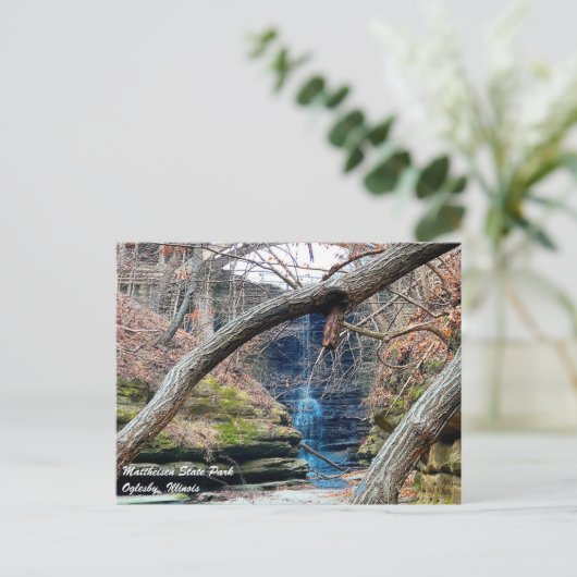 Matthiessen Illinois State Park Briefkaart (Staand voorkant)