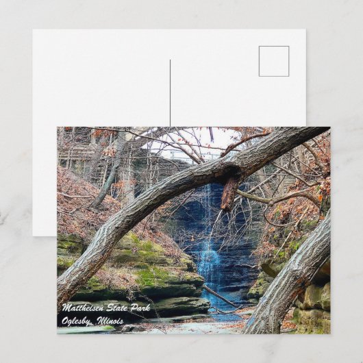 Matthiessen Illinois State Park Briefkaart (Voorkant / Achterkant)